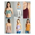 thumbnail image 2 of Basic Women Camisole Cami Built-In Shelf Bra Adjst Strap Tank Top - Junior Size, 2 of 2