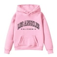 thumbnail image 5 of Gubotare Baby Hoodie Girls Kids Hoodies Girls with Pocket Letter Graphic Print Hoodie Long Sleeve Sweatshirt Pullovers Size 18 24 Months (Pink,18-24 Months), 5 of 5