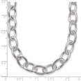 thumbnail image 5 of Sterling Silver Open Link Cable 8.50mm Necklace QG3358, 5 of 5