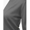 thumbnail image 4 of Doublju Women's 3/4 Sleeve Open Front Cropped Cardigan Sweaters (Plus Size Available), 4 of 4