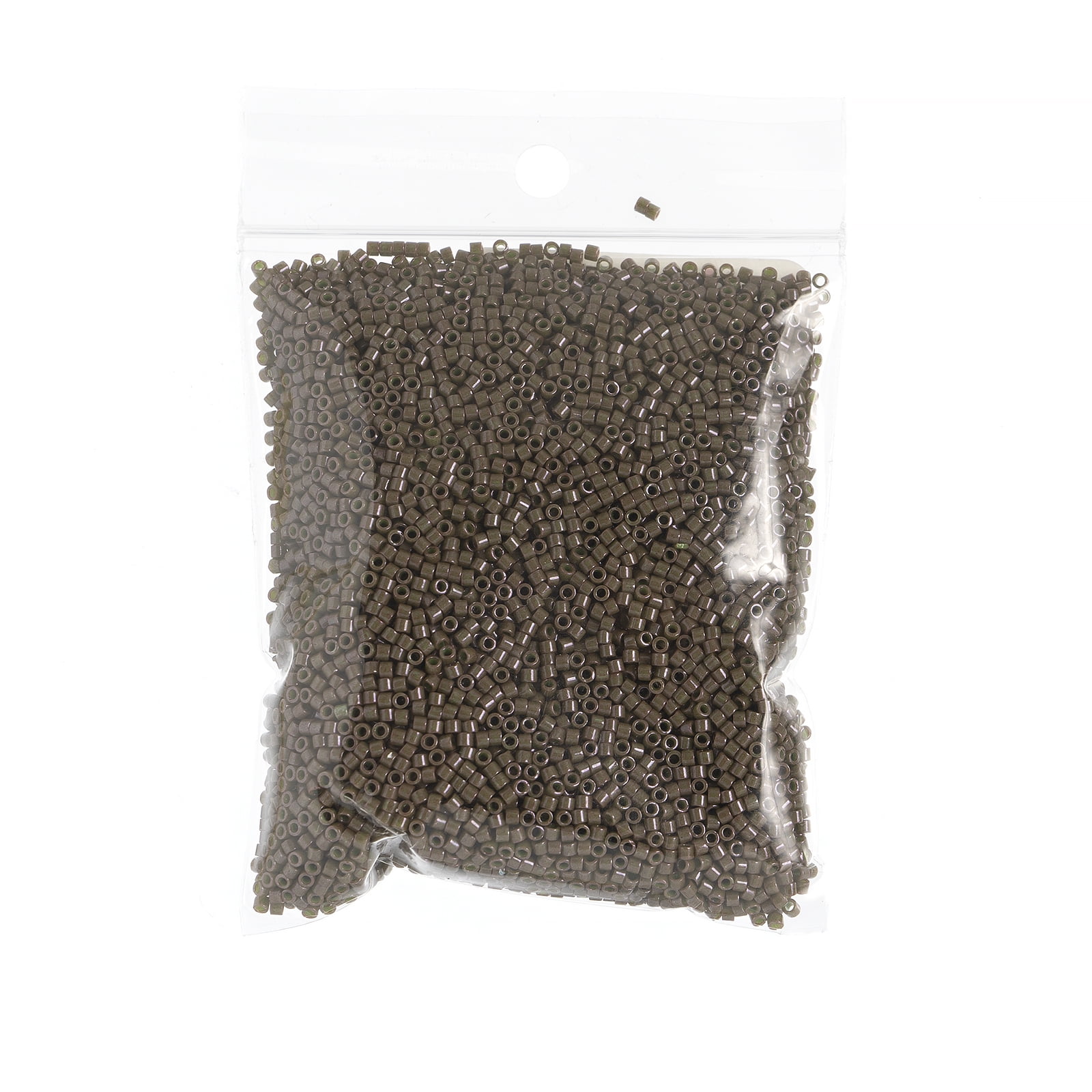Miyuki Delica 11/0 - Olive Opaque Dyed DB0657 - 50gms Bag of Japanese Glass Beads