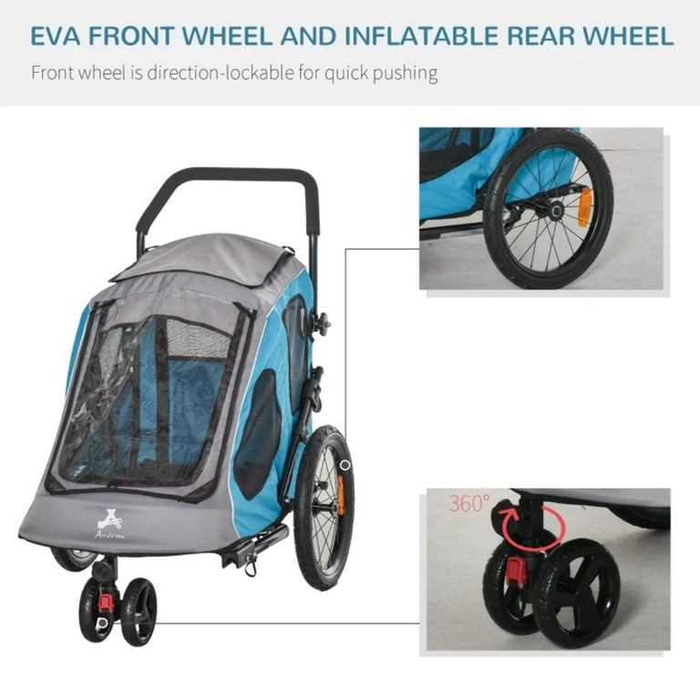 Convertible bike trailer jogging stroller outlet