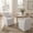 Beige, variant on Dayalane Barrel Dining Chair, Modern Farmhouse Linen Fabric Upholstered Slipcovered Kitchen Chairs with Arms, Solid Wood Accent Side Chair Single Sofa for Living Dining Reading, Beige
