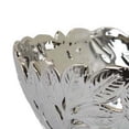 thumbnail image 3 of Decorative Bowl, 13 Inch, Leaf Pierced Design Silver Metal Accent, 3 of 3
