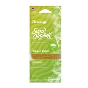 Paradise Air Super Organic Extra Strength Air Freshener, Under the Seat, in the door pocket, 1.62 oz, Tropic Twist