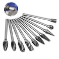 thumbnail image 2 of Juego de fresas rotativas de carburo de tungsteno de elección profesional para trabajadores del metal, acero al carbono de alto rendimiento para trabajar la madera y tallar metales, incluye caja, 2 of 5