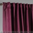 thumbnail image 4 of 3S Brother's Solid Luxury Matte Velvet Soft Curtains Set of 2 Panels Hanging Back Tap & Rod Pocket Home Décor Bedroom Kitchen Office Windows Room Darkering ( Raspberry Red-52"x95"), 4 of 6