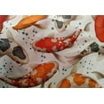 thumbnail image 4 of oneOone Cotton Silk White Fabric Bubbles & Koi Fish Ocean Sewing Craft Projects Fabric Prints By Yard 42 Inch Wide, 4 of 4