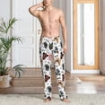 thumbnail image 4 of Salouo Hip Hop Dog Print Pajama Pants for Men, Lounge Pants Elastic Waistband Casual Men's sleepwear Loungewear Sleep Pajama Pant -Medium, 4 of 7