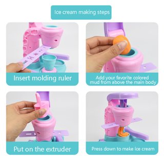 1 Set of Simulation Ice Cream Machine Plaything Kids Ice Cream Making Toy, Size: 19x11x11CM