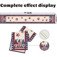 thumbnail image 4 of 4th of July Table Runner Gnome Stars Patriotic America Memorial Day Independence Day 13.8x108 Inch Dining Table Decoratios Indoor Outdoor Home Decor, 4 of 5