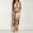Beige, variant on Women's Solid Halter Sleeveless Deep V Neck Backless Bodycon Midi Dress Ruched High Thigh Slit Elegant formal Gown for Cocktail Party Wedding Evening Banquet Yellow