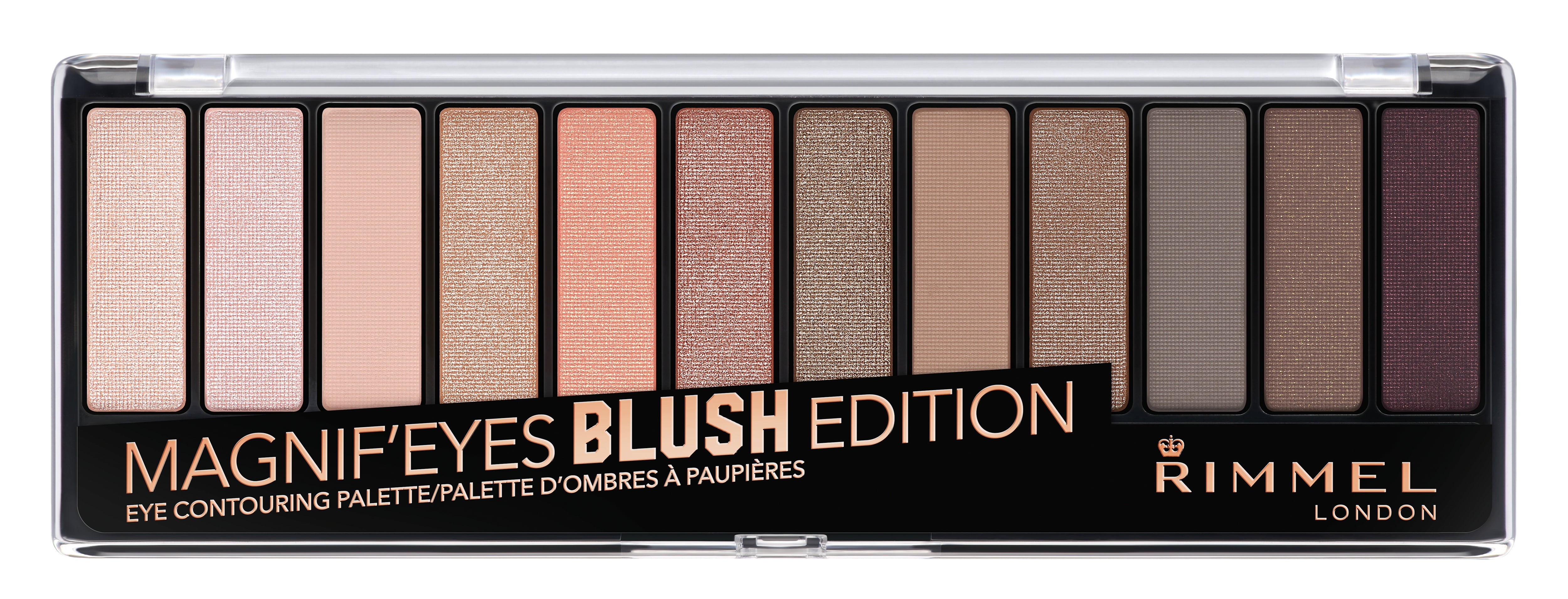 (2 pack) Rimmel London Magnif'eyes Eyeshadow Palette, Blush, 0.5 oz
