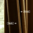thumbnail image 2 of Galenzoov 40*96 inch 2 Panels Pinch Pleated Velvet Curtains for Home, Blackout Heat Blocking Window Curtains with Hooks for Bedroom,Living room,Office,Gold Brown, 2 of 11
