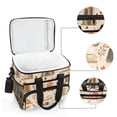 thumbnail image 6 of FORMRS Insulated Cooler Bag 24 Cans Capacity Soft Leakproof Lunch Box with Side Pockets, Fall Book Shelf, 6 of 7