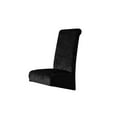 thumbnail image 2 of Lisbinx Velvet Stretch Chair Cover for Large Slant High Back Chairs | Solid Color Dirtproof Dining Chair Cover | All-In-One Design for Home & Hotel Use, 2 of 5