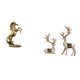 thumbnail image 1 of Estatua de caballo y reno de pie hecha a mano, juego de 30 cm de alto, decoración de mesa para hoteles, estanterías, chimeneas, salas de estar, oficin, 1 of 8