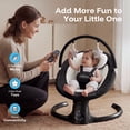 thumbnail image 6 of HARPPA Baby Swing for Boy with Remote Control, 5 Sway Speed, 10 Lullabies, Black, 6 of 10