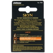 LifeStyles Skyn Large Non-Latex Condoms 3 ea (Pack of 3)