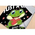 thumbnail image 6 of Just A Girl Who Loves Frogs Blanket Soft Blankets and Throws Flannel Cozy Lightweight Quilt Gift Perfect for Bed Sofa Couch-50 x40 Small for Kids, 6 of 6
