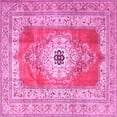 thumbnail image 1 of Ahgly Company Indoor Square Persian Pink Traditional Area Rugs, 7' Square, 1 of 4