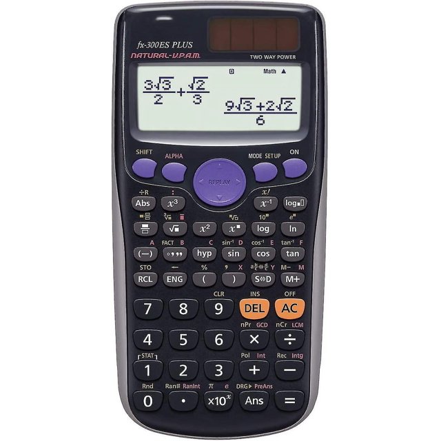 Calculadora científica Fx-300es Plus, calculadora científica con funciones gráficas: múltiples modos con interfaz intuitiva