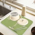 thumbnail image 2 of Yayeee Dish Drying Mat for Kitchen Counter 18" x 24" Microfiber Super Absorbent Coffee Decorative Pad, Martini with Olive, 2 of 9