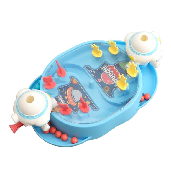Kids Mini Toy Marble Game, Sturdy Kids Marble Launcher Game Toy Interactive Plastic for Home Blue,Pink