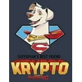 thumbnail image 2 of Junior's DC League of Super-Pets Krypto Superman's Best Friend Racerback Tank Top Indigo 2X Large, 2 of 4