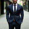 thumbnail image 2 of i·FineLong Slim-Fit Two-Piece Suit for Men: Versatile Jacket & Pants for Business Meetings, Weddings & Parties, 2 of 7