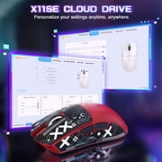ATTACK SHARK X11SE Wireless Gaming Mouse, PixArt PAW3311 Gaming Sensor, BT/2.4G Wireless/Wired, 65 Hours Battery, Upgrade BK52820 Chip
