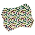 thumbnail image 1 of Ambesonne Indie Place Mats Set of 4, 80s Vibrant Pineapple, Standard Size, Multicolor, 1 of 6