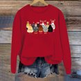 thumbnail image 2 of WEAIXIMIUNG Sweatshirts à Col Rond Graphiques pour Femmes Pull à Capuche Imprimé Lettre Col Rond pour Automne & Hiver, 2 of 3