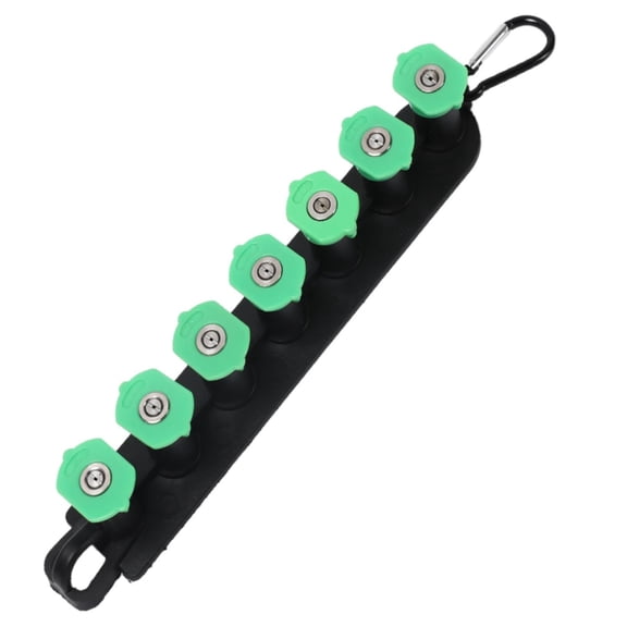 1PC Daily Pressure Washer Tips, 25 Degree Green Power Washer Nozzle Tips 7 Pack with Nozzle Holder, 1/4 Inch Quick Connect