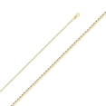 thumbnail image 2 of Wellingsale 14k Yellow Gold Polished Solid 1.4mm Flat Mariner Chain Necklace with Spring Ring Clasp - 22", 2 of 6