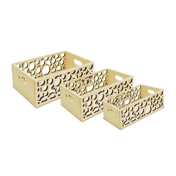Wood Box Caddy x3