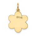 thumbnail image 3 of 14k Plain .018 Gauge Engravable Flower Disc Charm in 14k Yellow Gold, 3 of 3