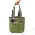 thumbnail image 5 of Travelwant Green Bucket Garden Tools Bag, Gardening Tote Bag, Deluxe Garden Tool Storage Bag and Home Organizer with Pockets, Wear-Resistant & Reusable for Men or Women, 5 of 6
