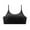 Black, variant on Xfvqtps Sports Bras for Women Adjustable Straps Padded Elastic Soft Comfortable Gym Fitness Yoga Bra White