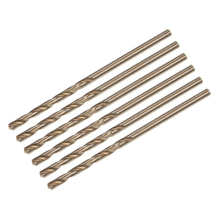 

6pcs Jobber Drill Bits 2mm (0.079 ) Black Nitride & Gold Titanium Coated M2 High Speed Steel (HSS) Twist Drill Bits for Stainless Steel Aluminum Alloy Metal