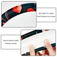 thumbnail image 3 of LOVE 14.5 Inch Printing PVC Leather Auto Accessories Steering Wheel Covers, 3 of 6