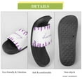 thumbnail image 7 of GZHJMY Stylish Slides for Women Men, Lavender Flowers Watercolor Natural Soft Flexible Slip-on Sandals Slippers, 7 of 7