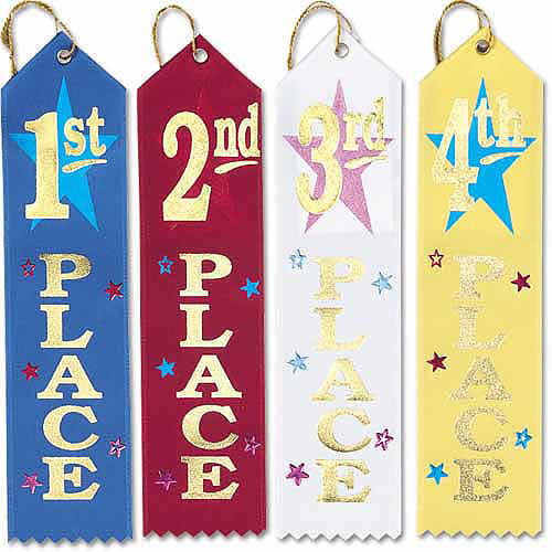 6th Place 12 Each Place 72 Count Total Track /& Field Award Ribbons 1st