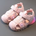 thumbnail image 2 of Otqutp Baby Girls Casual Shoes Fashion Light On LED Sandals Casual Children Boys Closed Toe Shoes Soft Sole Kids Beach Shoes, 2 of 4