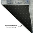 thumbnail image 3 of Addison Rugs Mayfield Washable Contemporary Abstract Blue Rectangle Rug, 3' x 5', 3 of 6