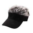 thumbnail image 3 of Gorra Fernando visera pelo falso Negra Cabello gris, 3 of 8