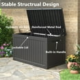 thumbnail image 6 of Bifanuo 230 Gallon Resin Deck Box with Built-in Steel Beams, Large Waterproof and UV Resistant Indoor & Outdoor Storage Box for Patio Cushions, Pool Supplies, Garden Tools, 6 of 6
