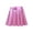 Pink, variant on MSemis Kids Girls Shiny Metallic Stretchy Waist Pleated A Line Skater Skirts Purple 10