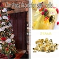 thumbnail image 1 of onlyliua Oferta Por Tiempo Limitado Campanas de Viento para Decoración Navideña con Forma de Cuerno Dorado con Apertura para Hacer Tumismo, 10 Mm, 100 Unidades, 1 of 7