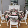 thumbnail image 2 of Pioneer Flower Floral Print Pattern Round Tablecloth 60"x60",Wrinkle Wipeable Table Cloth for Kitchen Dining Room Picnic Patio Party, 2 of 6